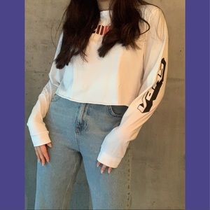 Vans long sleeve crop top